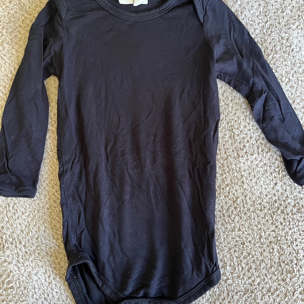 Kyte BABY Black Long Sleeve Kids bodysuit
